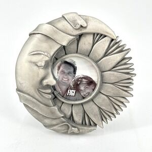 Vintage 1994 FIGI Graphics Celestial Moon Sun Sunflower Picture Frame Whimsigoth